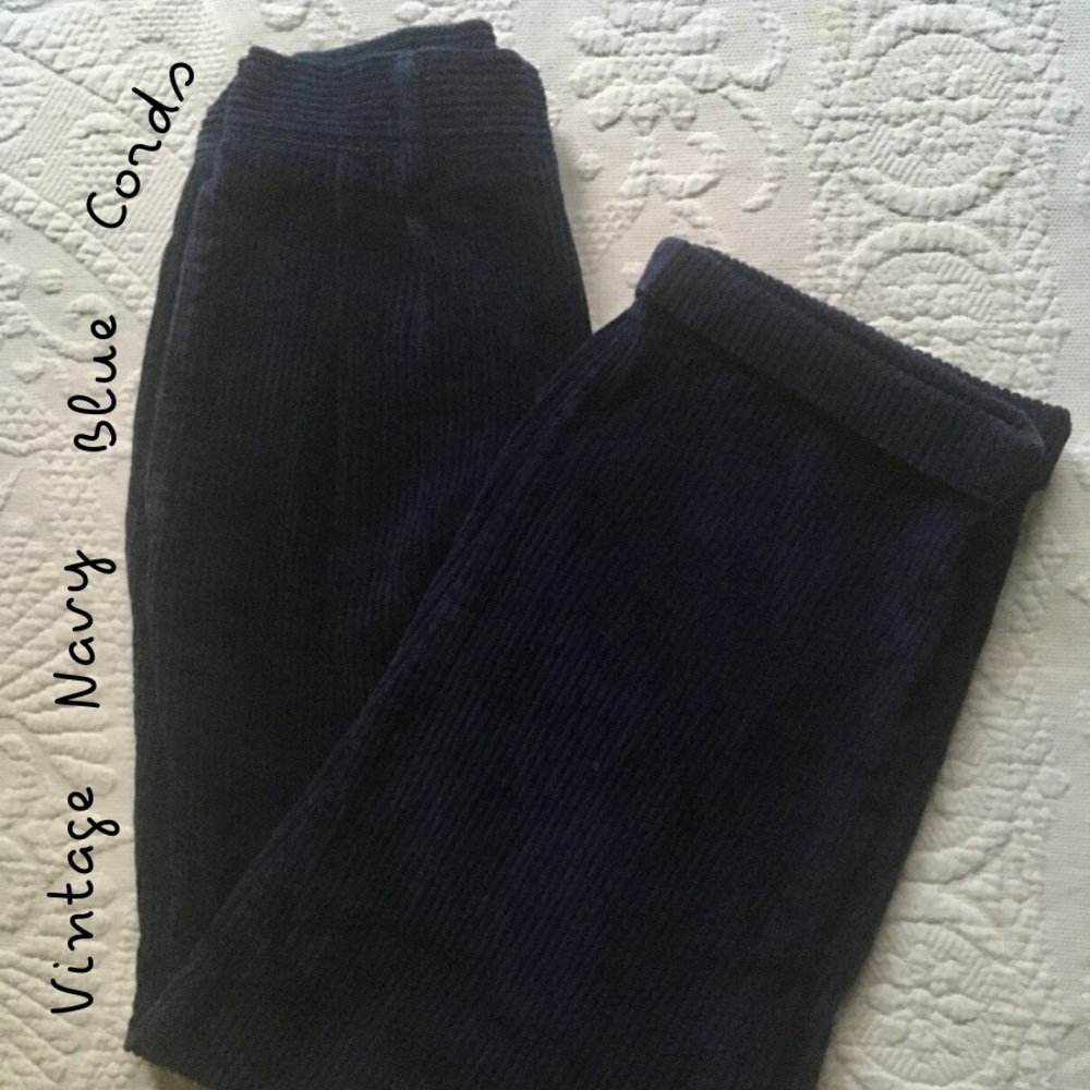 Vintage Navy Blue Cords